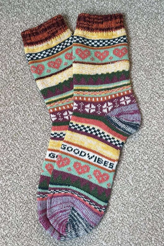 Good Vibes Fair Isle Socks 5 -